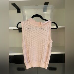St. John Collection Blush Textured Tank Top